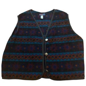 Cabincore Vintage Outdoorsy Vintage Vermont-made Zastruga Fleece Cropped Vest